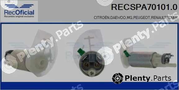 Recoficial RECSPA70101.0 — Fuel Pump