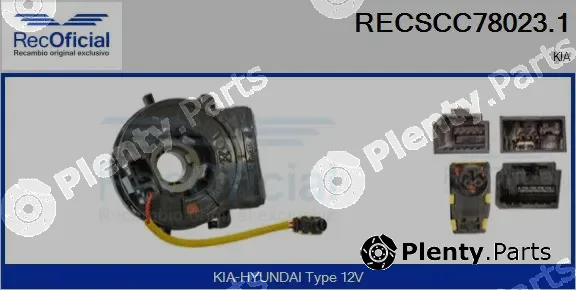 Recoficial RECSCC78023.1 — Clockspring, airbag