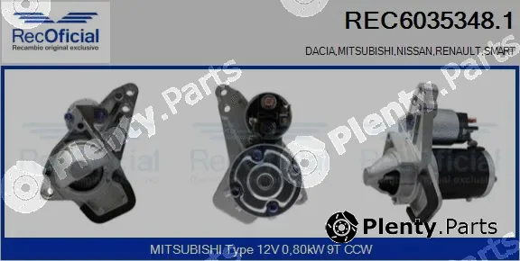 Recoficial REC6035348.1 — Starter