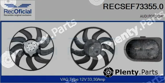 Recoficial RECSEF73355.0 — Fan, engine cooling