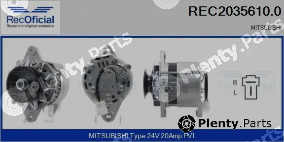 Recoficial REC2035610.0 — Alternator