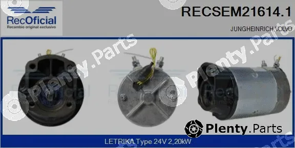 Recoficial RECSEM21614.1 — Electric Motor