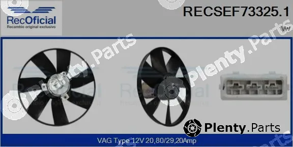 Recoficial RECSEF73325.1 — Fan, engine cooling