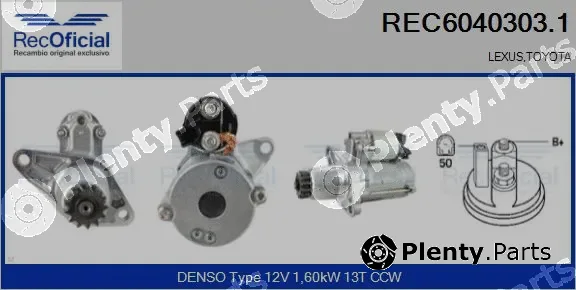 Recoficial REC6040303.1 — Starter