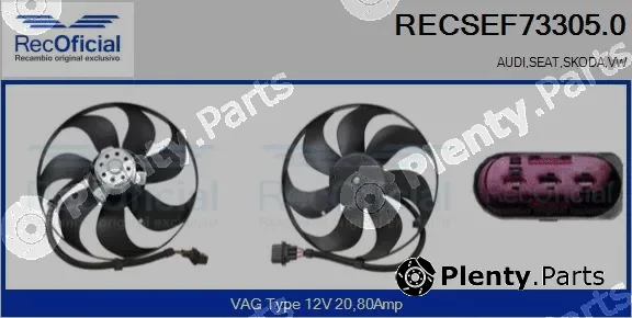 Recoficial RECSEF73305.0 — Fan, engine cooling