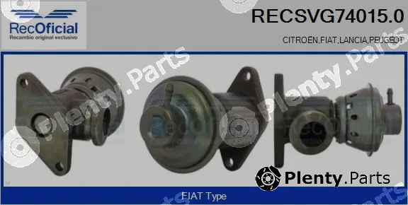 Recoficial RECSVG74015.0 — EGR Valve
