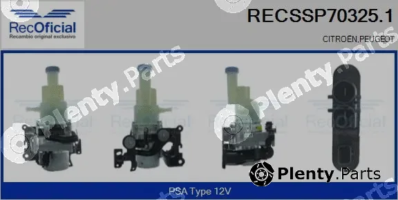 Recoficial RECSSP70325.1 — Hydraulic Pump, steering