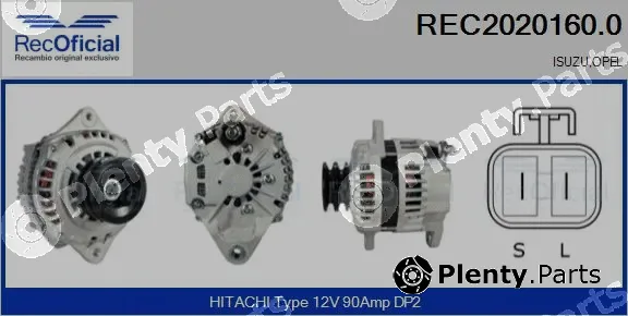 Recoficial REC2020160.0 — Alternator