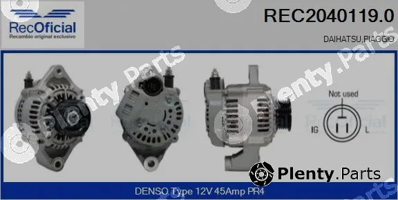 Recoficial REC2040119.0 — Alternator