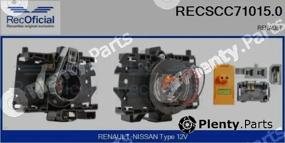 Recoficial RECSCC71015.0 — Clockspring, airbag