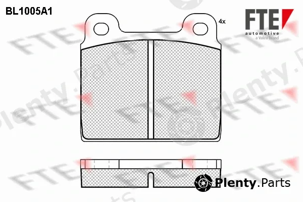 FTE 9010001 — Brake Pad Set, disc brake