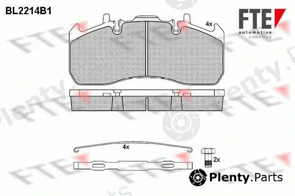 FTE 9500007 — Brake Pad Set, disc brake