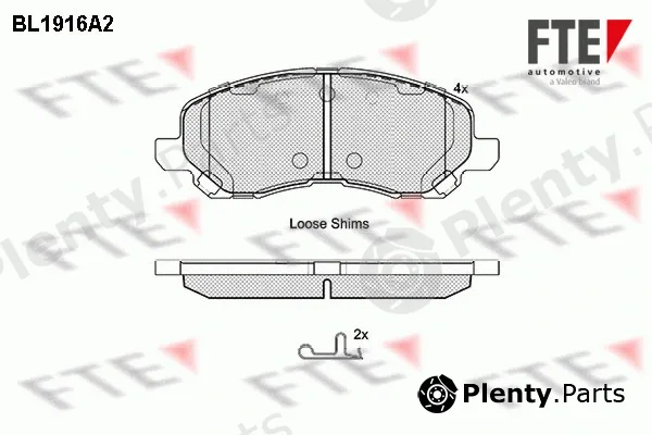 FTE 9010505 — Brake Pad Set, disc brake