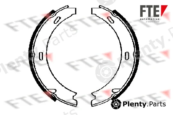 FTE BB1134A6 — Brake Shoe Set, parking brake