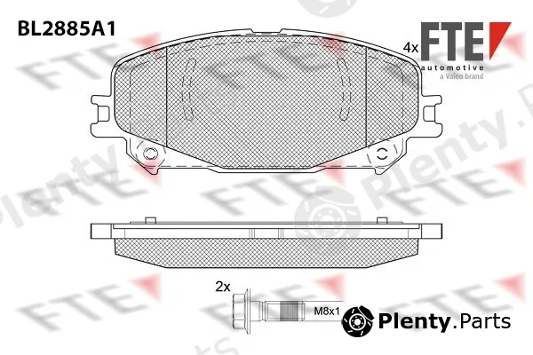 FTE 9011125 — Brake Pad Set, disc brake