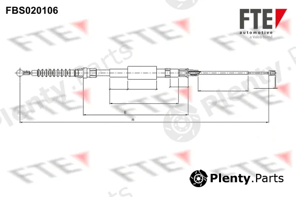 FTE FBS020106 — Cable Pull, parking brake