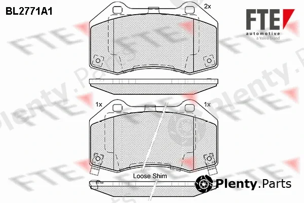 FTE 9010977 — Brake Pad Set, disc brake