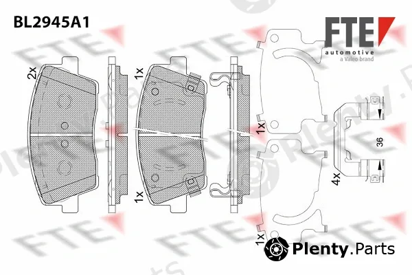 FTE 9011189 — Brake Pad Set, disc brake