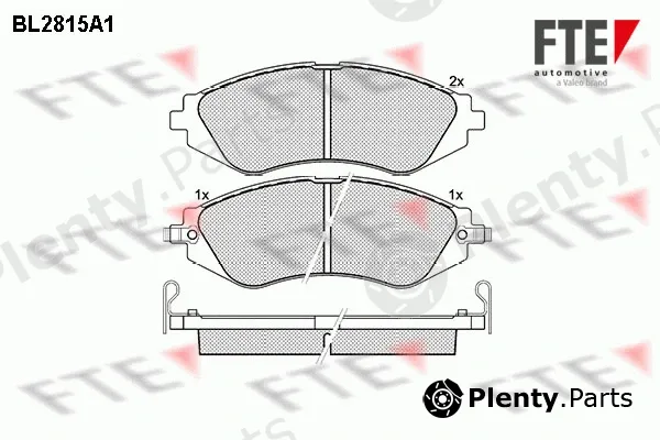 FTE BL2815A1 — Brake Pad Set, disc brake