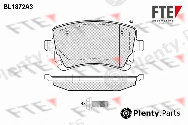 FTE BL1872A3 — Brake Pad Set, disc brake