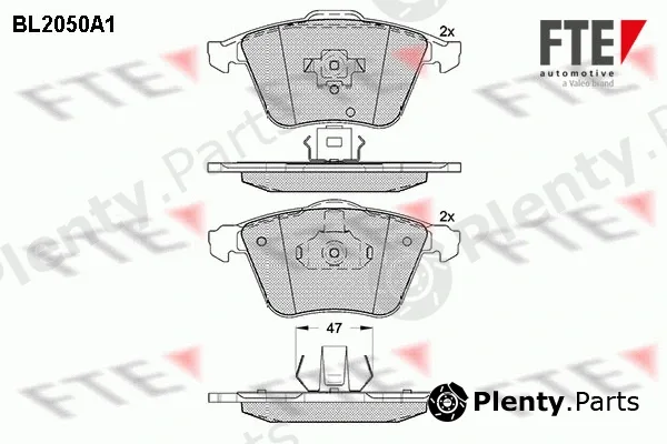 FTE 9010636 — Brake Pad Set, disc brake