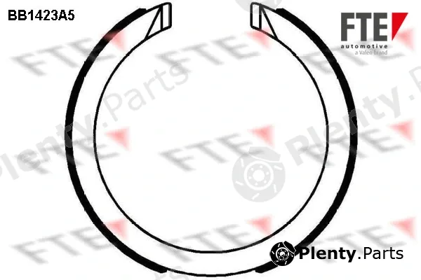 FTE 9100151 — Brake Shoe Set, parking brake