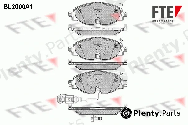 FTE 9010674 — Brake Pad Set, disc brake