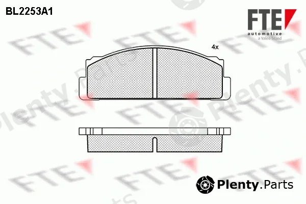 FTE 9010696 — Brake Pad Set, disc brake