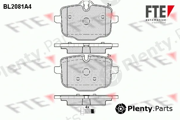 FTE 9010665 — Brake Pad Set, disc brake