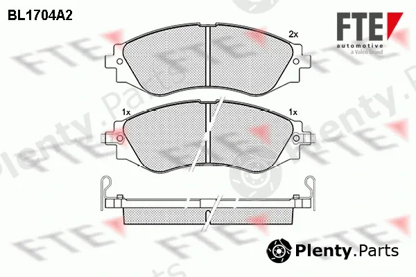 FTE 9010309 — Brake Pad Set, disc brake