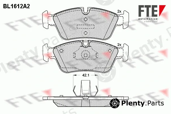 FTE 9010247 — Brake Pad Set, disc brake