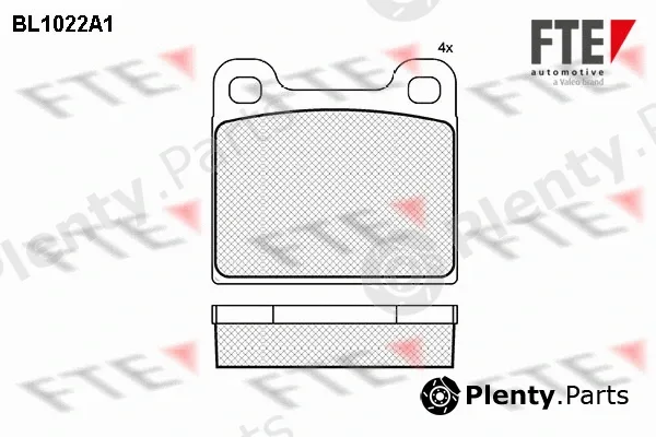 FTE 9010009 — Brake Pad Set, disc brake