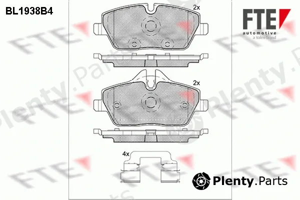 FTE BL1938B4 — Brake Pad Set, disc brake