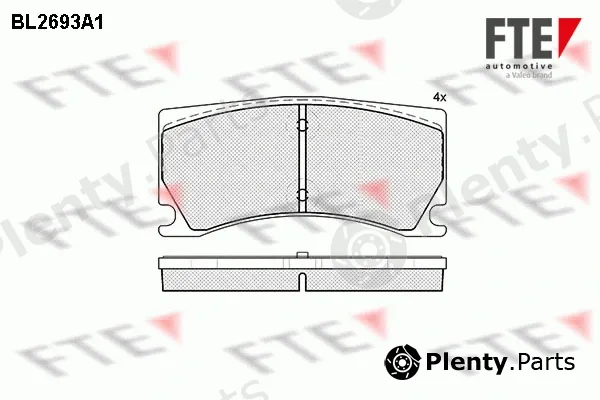 FTE 9010922 — Brake Pad Set, disc brake