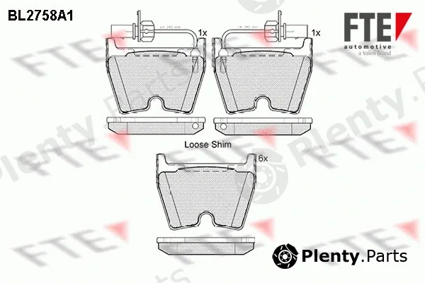 FTE 9010966 — Brake Pad Set, disc brake