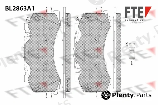 FTE 9011103 — Brake Pad Set, disc brake