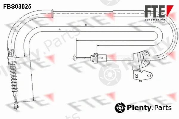 FTE 9250114 — Cable Pull, parking brake