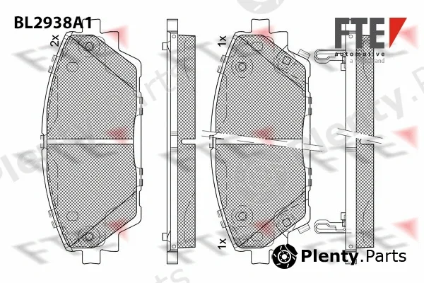 FTE BL2938A1 — Brake Pad Set, disc brake