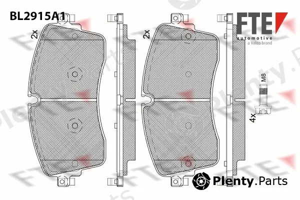 FTE 9011157 — Brake Pad Set, disc brake