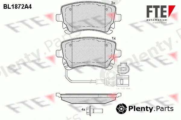 FTE 9010453 — Brake Pad Set, disc brake
