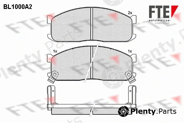 FTE BL1000A2 — Brake Pad Set, disc brake