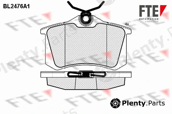 FTE 9010757 — Brake Pad Set, disc brake