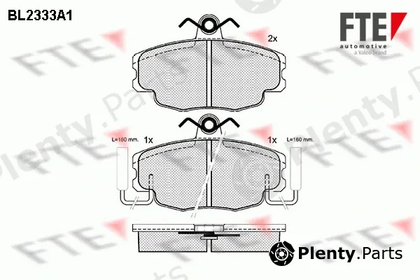 FTE BL2333A1 — Brake Pad Set, disc brake