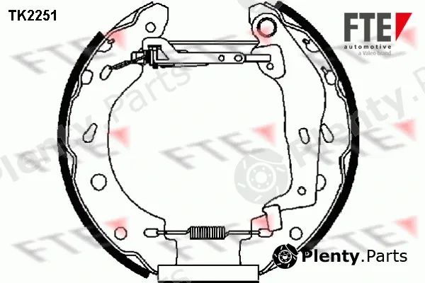 FTE 9110024 — Brake Shoe Set