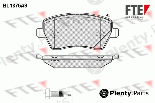 FTE 9010460 — Brake Pad Set, disc brake