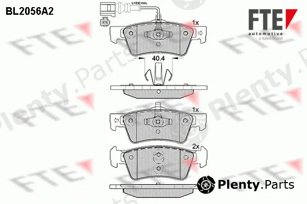 FTE 9010640 — Brake Pad Set, disc brake