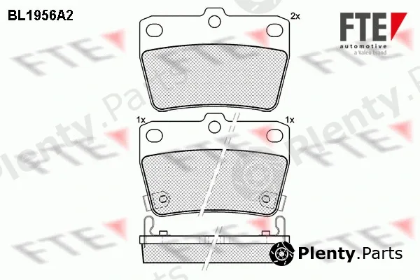 FTE BL1956A2 — Brake Pad Set, disc brake