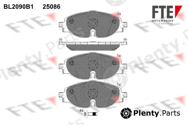 FTE 9010675 — Brake Pad Set, disc brake