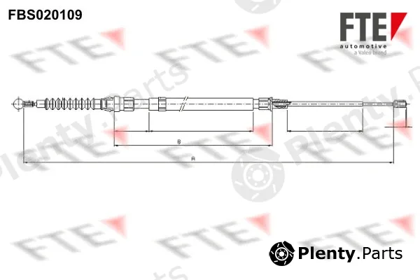 FTE FBS020109 — Cable Pull, parking brake