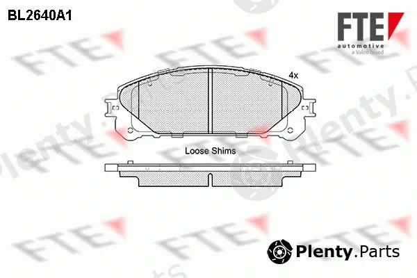 FTE 9010883 — Brake Pad Set, disc brake
